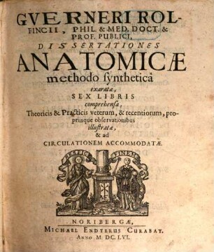 Dissertationes anatomicae methodo synthetica exaratae