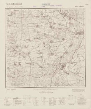 3032 Lüchow, Topographische Karte 1:25000 (4cm - Karte)