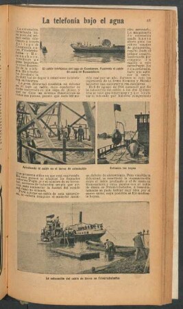 La telefonía bajo el agua