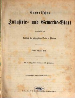 Bayerisches Industrie- und Gewerbeblatt. 55 = 1. 1869