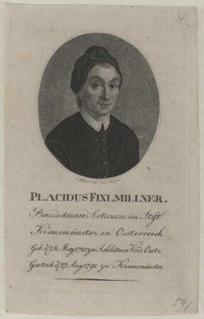 Bildnis des Placidius Fixlmillner