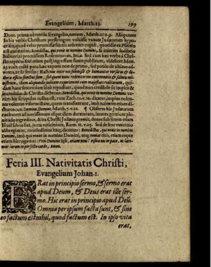 Feria III. Nativitatis Christi