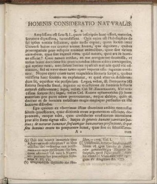 Hominis Conideratio Natturalis. - Hominis Consideratio Physiologica.