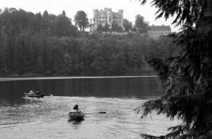 Hohenschwangau: Touristen am Alpsee