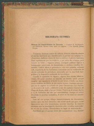 Bibliografía histórica : Historia del descubrimiento de Tucumán