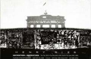 Informationsblatt zur Foto- Ausstellung "Abstractions-Obstructions" von Henry Ries - Nachlass