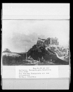 Die Festung Königstein mit dem Lilienstein