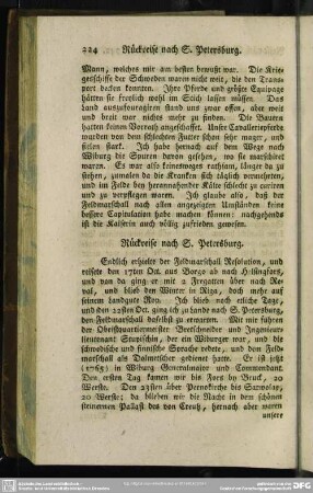 Rückreise nach S. Petersburg