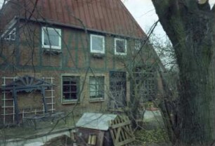 Horst 3: traufständiges Bauernhaus: Giebelseite ehemaliger Wirtschaftstrakt