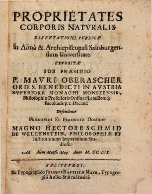 Proprietates corporis naturalis
