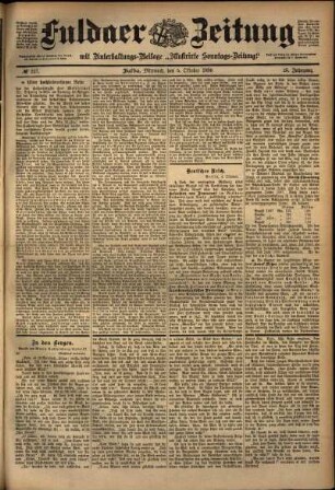 Ausgabe vom Mittwoch, den 05. Oktober 1898.
