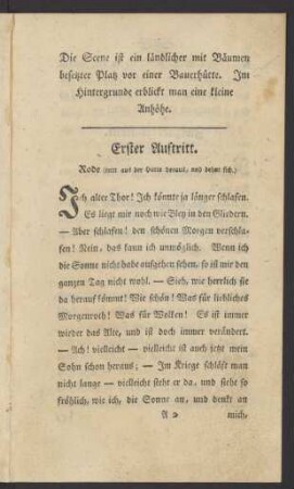 Erster Auftritt- Zehnter Auftritt