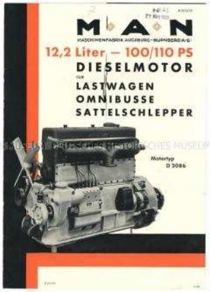 Diesenlmotoren für Lastwagen, Omnibusse und Sattelschlepper