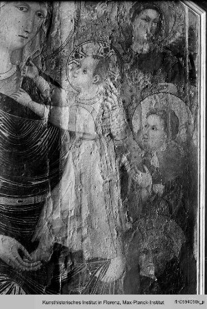 Maestà mit den heiligen Paulus und Petrus Coelestin von