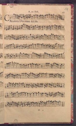 Canzon Decima terza.