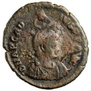 Münze, Aes 2, 378 - 383 n. Chr.