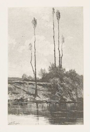 Principes élémentaires, Blatt 3 der Folge "Le paysage au fusain"