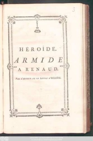 Héroïde, Armide A Renaud