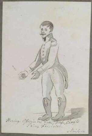 Sous-Leutnant Carl August Hering, Infanterie-Regiment Prinz Friedrich August, 1814