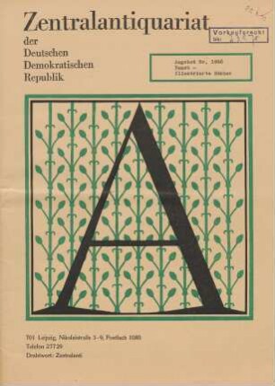 Nr. 1048: Kunst - Illustrierte Bücher