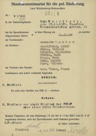 Doerflein, Hedy
