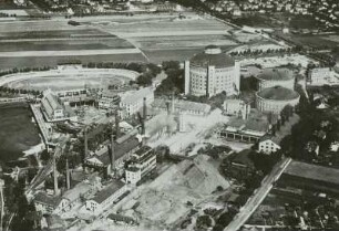 Dresden-Reick. Gasometer und Umgebung von SO