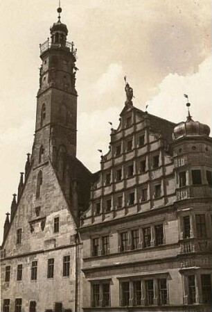 Rothenburg ob der Tauber, Rathaus : Rothenburg ob der Tauber, Marktplatz. Rathaus (Bezeichnung 1570)