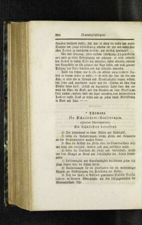 Themata für Schullehrer-Confrenzen : (zweites Viertelhundert) ; die Schullehrer betreffend
