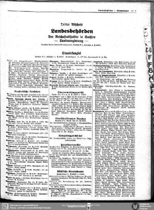 Dritter Abschnitt. Landesbehörden