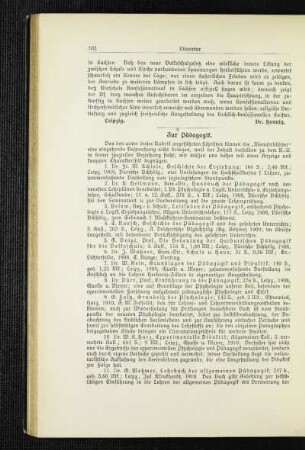 Zur Pädagogik