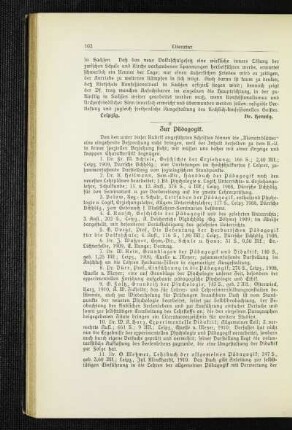 Zur Pädagogik