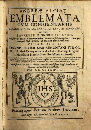 Andreae Alciati Emblemata