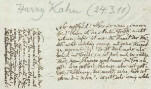 Brief an Harry Kahn