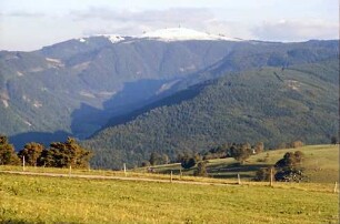 Schauinsland: Feldberg mit Schneehaube; vom Schauinsland