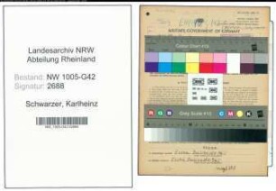 Entnazifizierung Karlheinz Schwarzer , geb. 10.08.1905 (Malermeister)