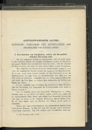 Achtundzwanzigstes Capitel. Schneinde, Verpacken und Aufbewahren der Brimsilber-Gelantinteplatten.