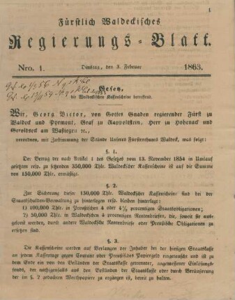 3. Februar-22. December = Nro. 1-19
