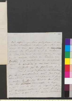 Brief von Gore, Emilie an Goethe, Johann Wolfgang von