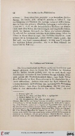 VI: Feldbau und Nahrung
