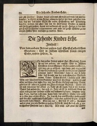 54-59, Die Zehende Kinder-Lehr