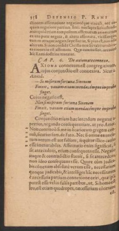 Cap. 6. De axiomate connexo.