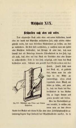 Abschnitt XIX. Schneiden nach oben und unten