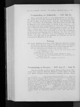 Versammlung zu Bremen. - 1476 Aug. 27 - Sept. 13.