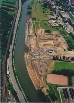 Baustelle Staustufe Saarbrücken