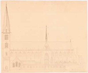 Dom, Halberstadt: Seitenansicht ca. 1:75