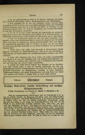 Deutsches Geistesleben, deutsche Volksbildung unddeutscher Religionsunterricht : kritische Betrachtungen ; [Fortsetzung]