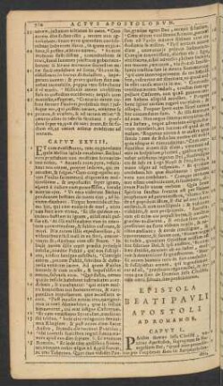 Epistola Beati Pavli Apostoli Ad Romanos.