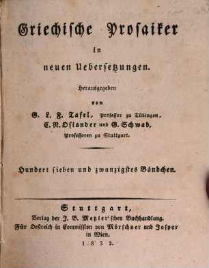 Strabo's Geographie, Sechstes Bändchen