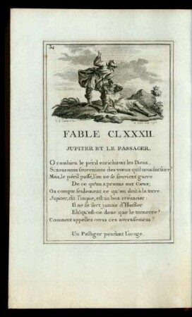 Fable CLXXXII. Jupiter Et Le Passager.