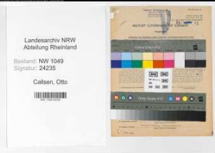 Entnazifizierung Otto Callsen , geb. 05.05.1901 (Ingenieur)
